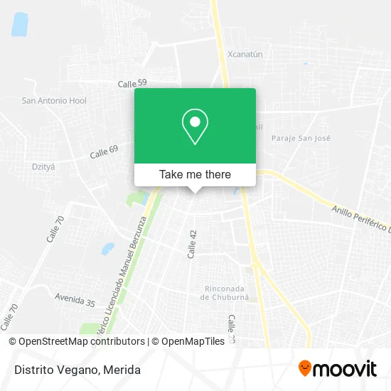Distrito Vegano map