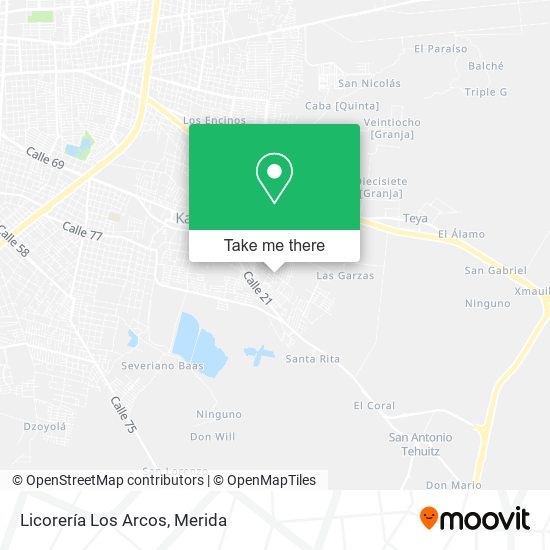 Mapa de Licorería Los Arcos