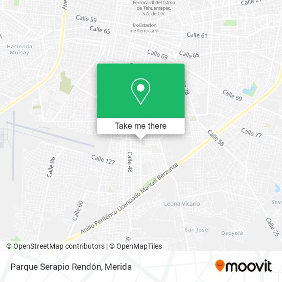 Parque Serapio Rendón map