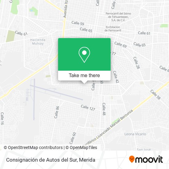 Mapa de Consignación de Autos del Sur