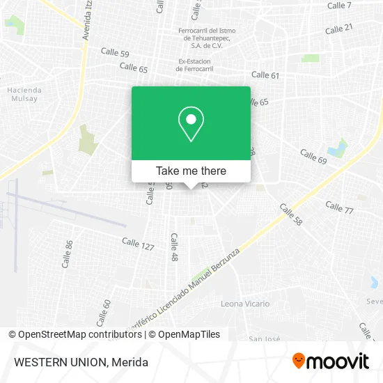 WESTERN UNION map