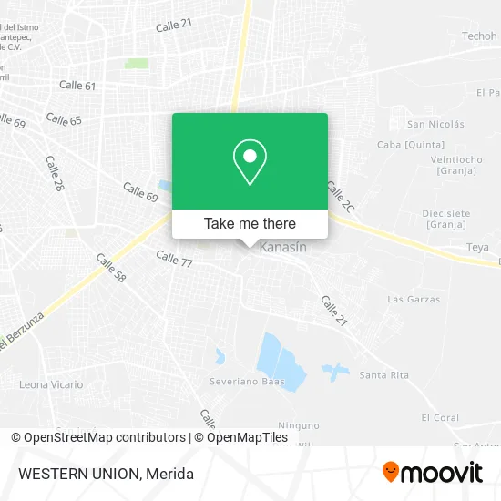 WESTERN UNION map