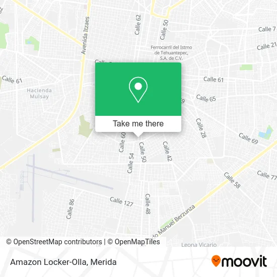 Amazon Locker-Olla map