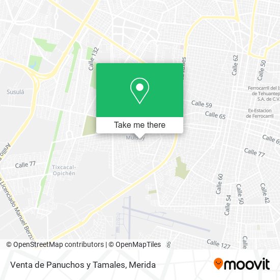 Venta de Panuchos y Tamales map