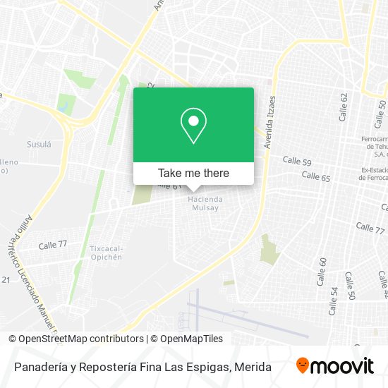 Panadería y Repostería Fina Las Espigas map