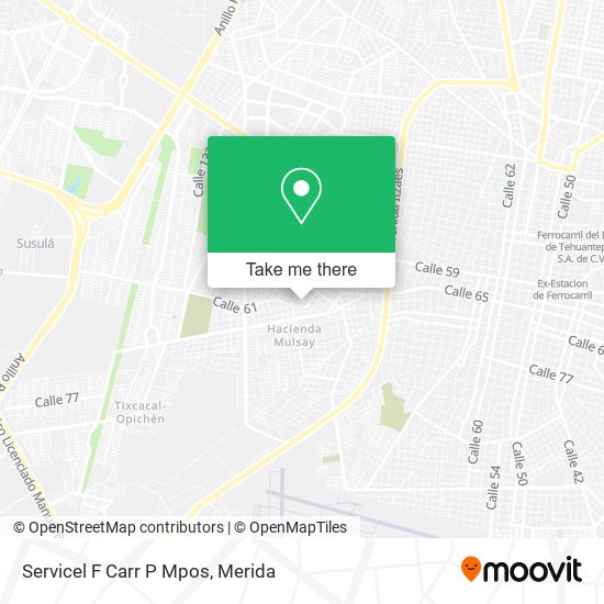 Mapa de Servicel F Carr P Mpos