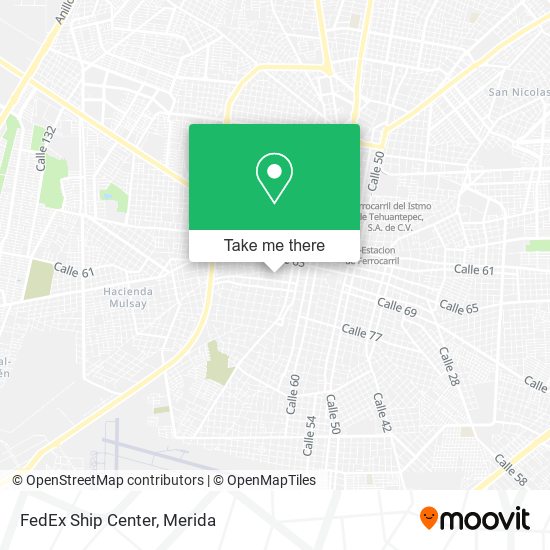 Mapa de FedEx Ship Center