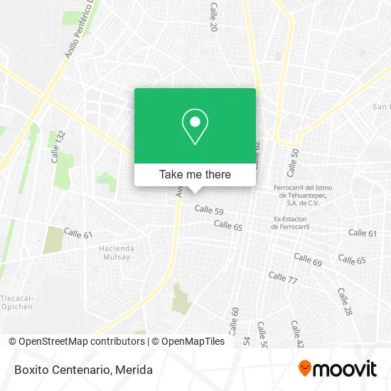 Mapa de Boxito Centenario