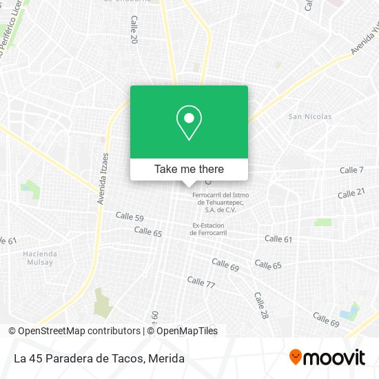 La 45 Paradera de Tacos map