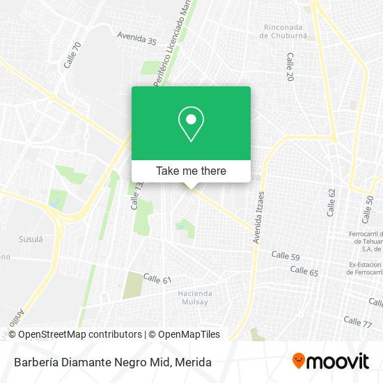 Barbería Diamante Negro Mid map