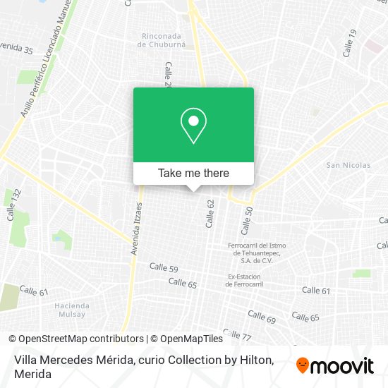 Villa Mercedes Mérida, curio Collection by Hilton map