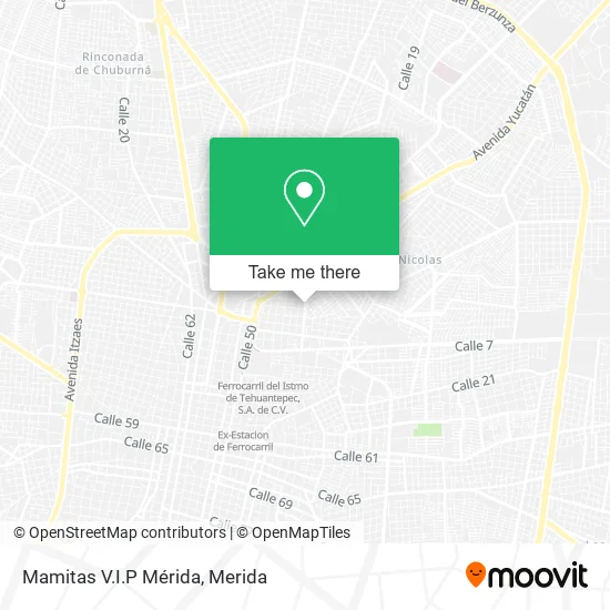 Mapa de Mamitas V.I.P Mérida