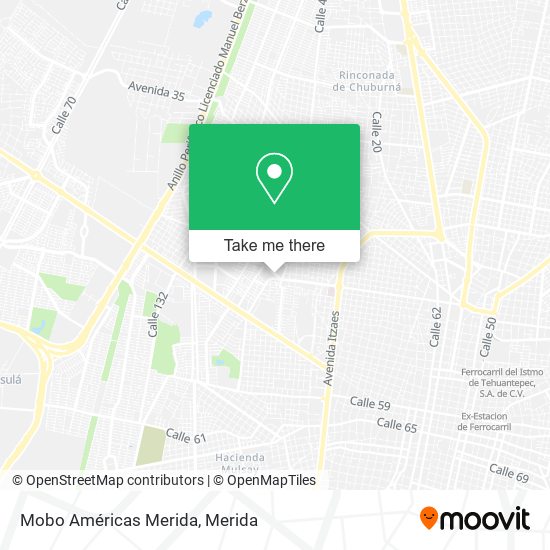 Mobo Américas Merida map