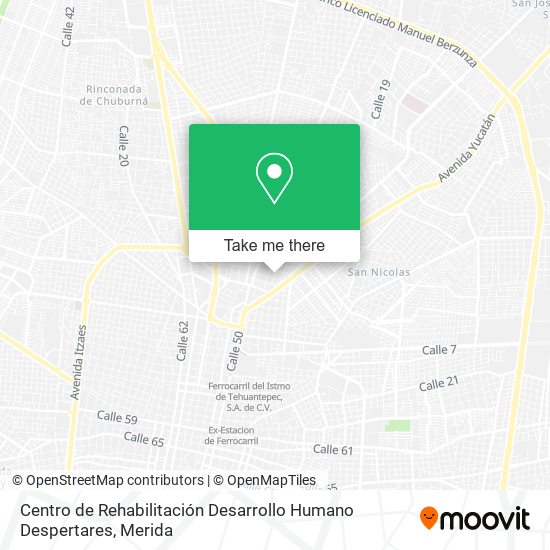 Centro de Rehabilitación Desarrollo Humano Despertares map