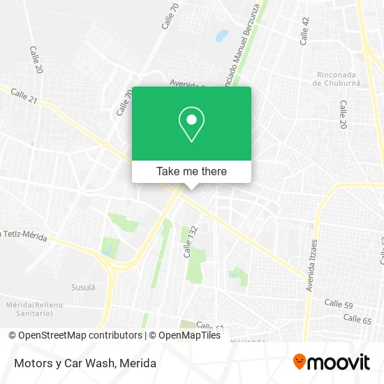 Motors y Car Wash map