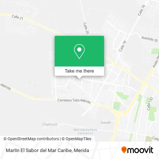 Marlín El Sabor del Mar Caribe map