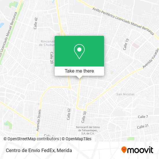 Centro de Envío FedEx map