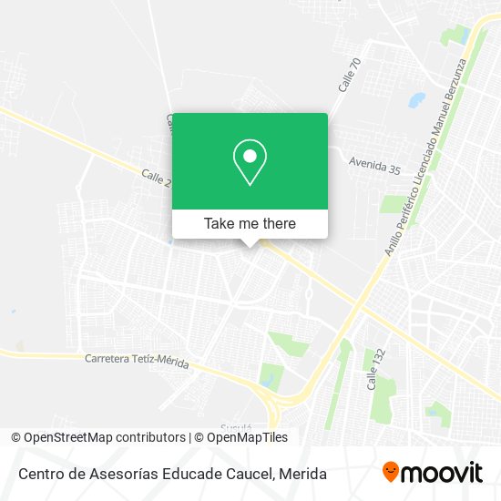 Mapa de Centro de Asesorías Educade Caucel