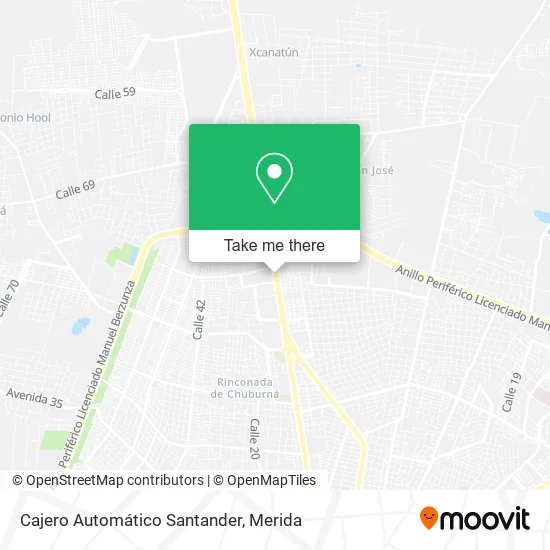 Cajero Automático Santander map