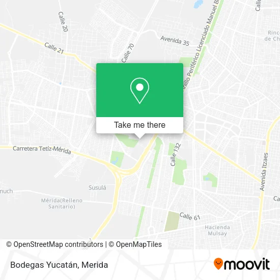 Mapa de Bodegas Yucatán