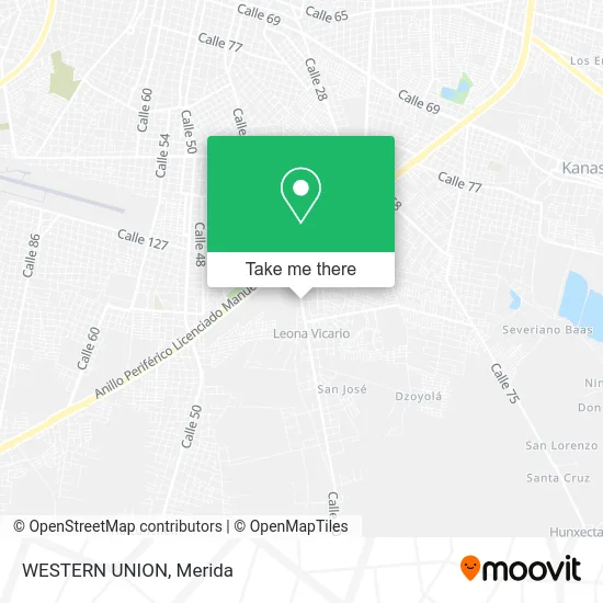 WESTERN UNION map