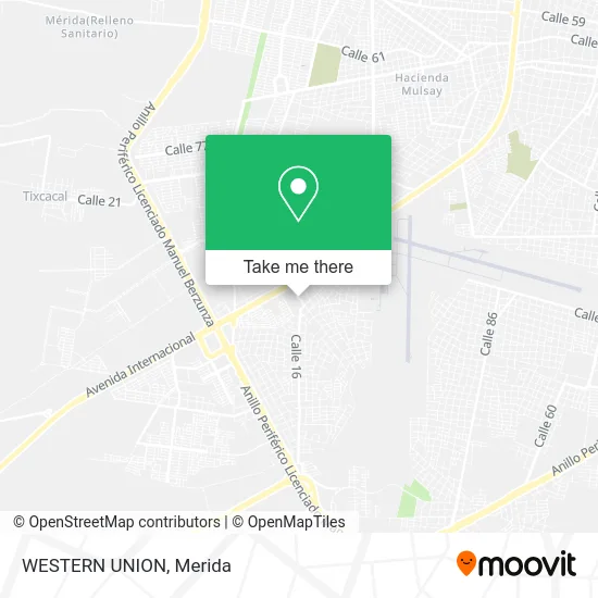 WESTERN UNION map