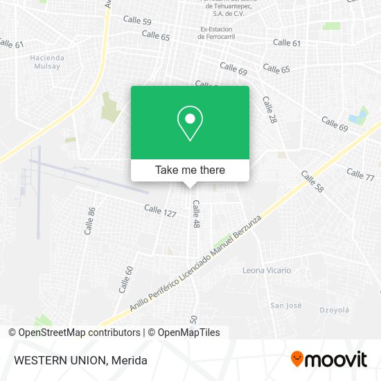 WESTERN UNION map