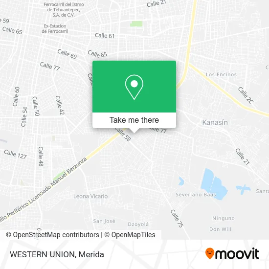 Mapa de WESTERN UNION