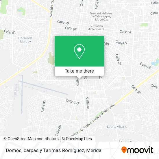 Mapa de Domos, carpas y Tarimas Rodríguez