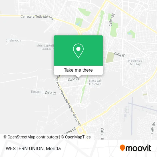 WESTERN UNION map