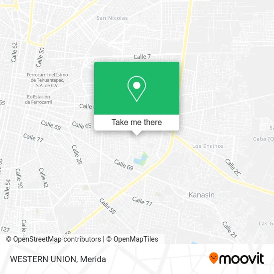 Mapa de WESTERN UNION