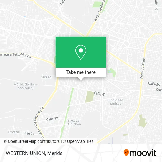 Mapa de WESTERN UNION
