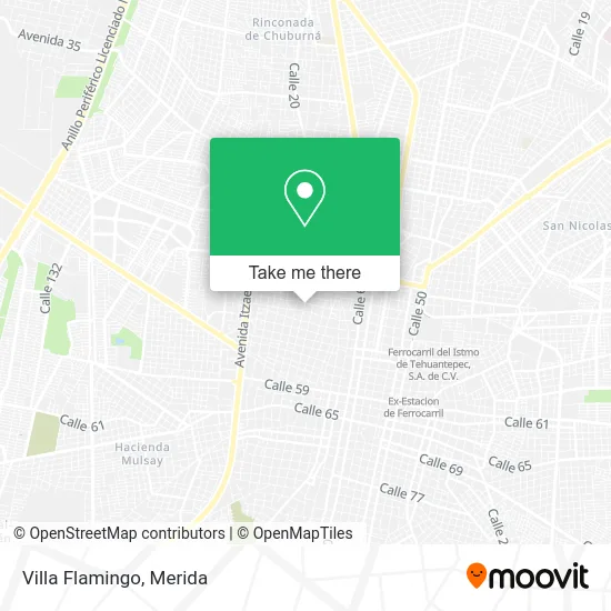 Mapa de Villa Flamingo