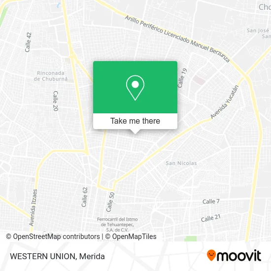 Mapa de WESTERN UNION