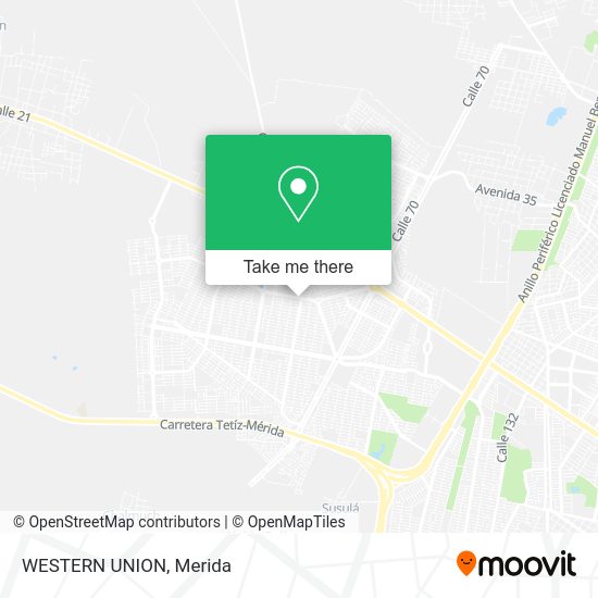 WESTERN UNION map