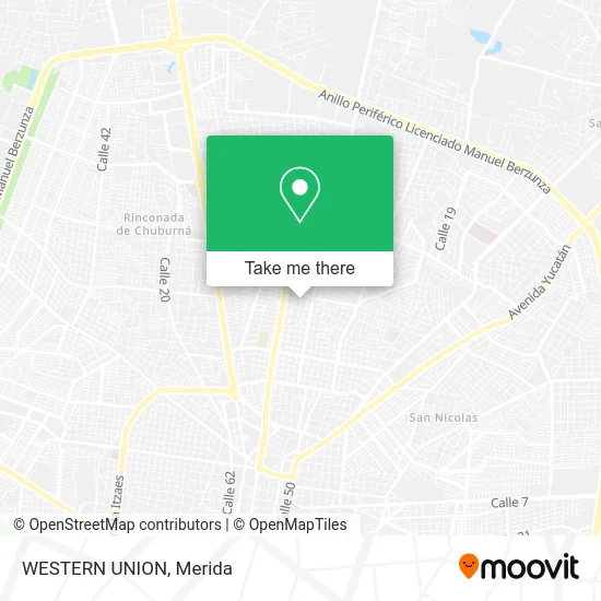 WESTERN UNION map