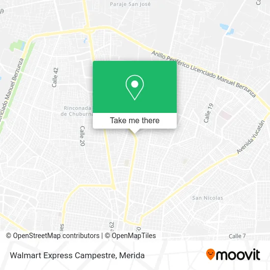 Walmart Express Campestre map