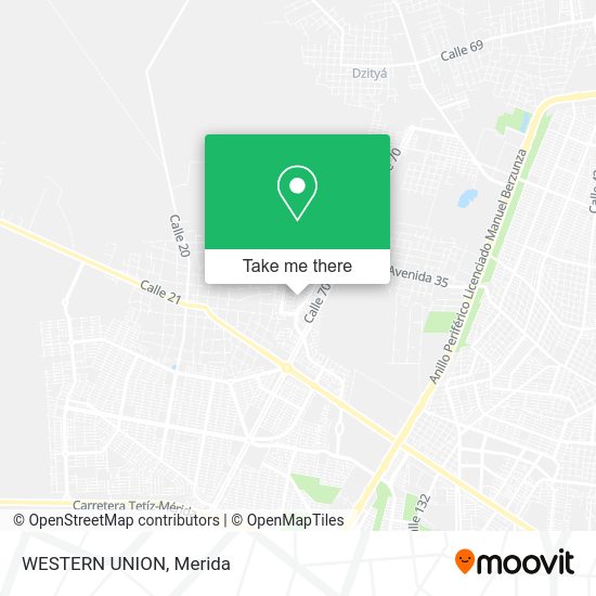 WESTERN UNION map