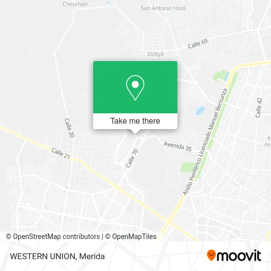 WESTERN UNION map