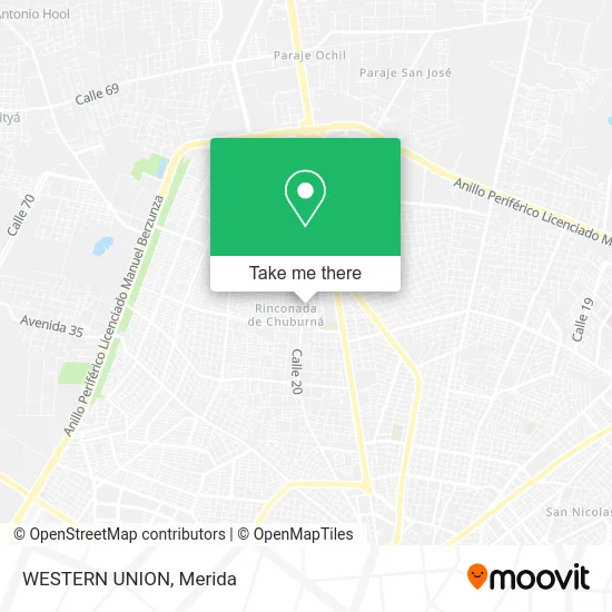 Mapa de WESTERN UNION