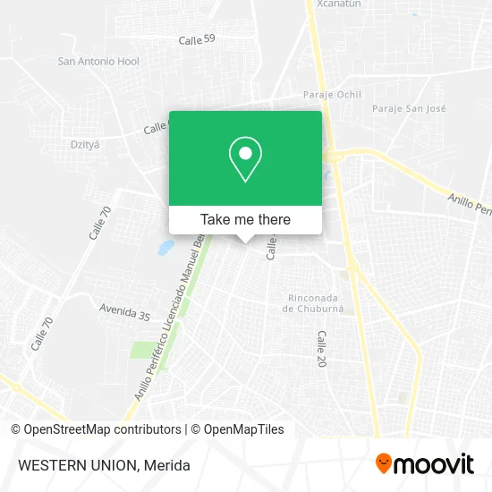 Mapa de WESTERN UNION