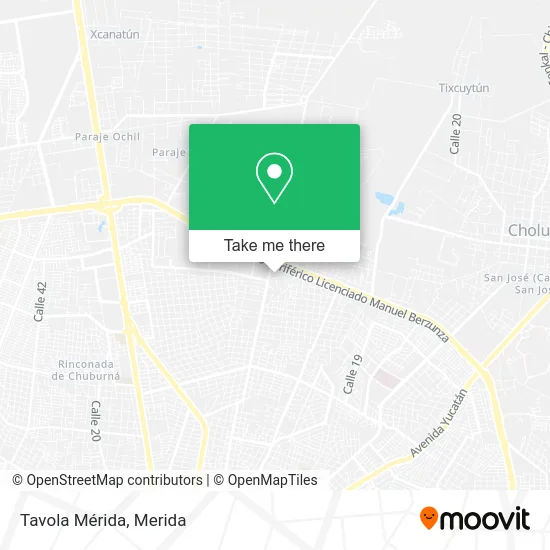 Tavola Mérida map