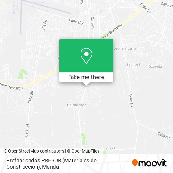 Prefabricados PRESUR (Materiales de Construcción) map