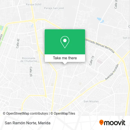 Mapa de San Ramón Norte