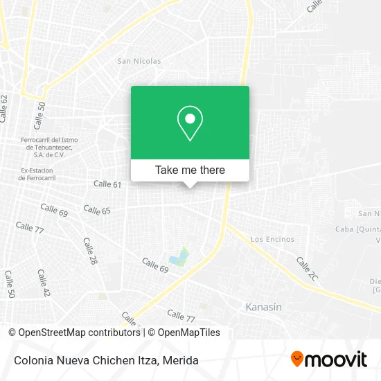 Mapa de Colonia Nueva Chichen Itza