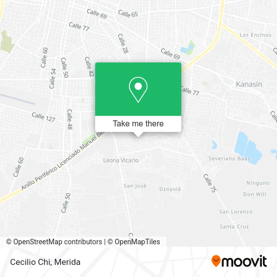 Mapa de Cecilio Chi