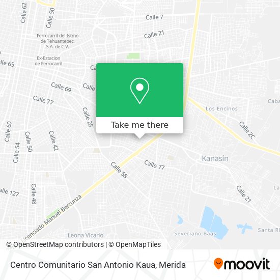 Mapa de Centro Comunitario San Antonio Kaua