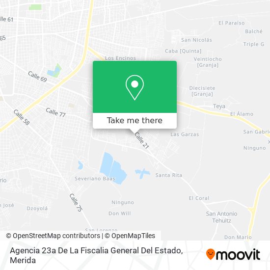 Mapa de Agencia 23a De La Fiscalia General Del Estado