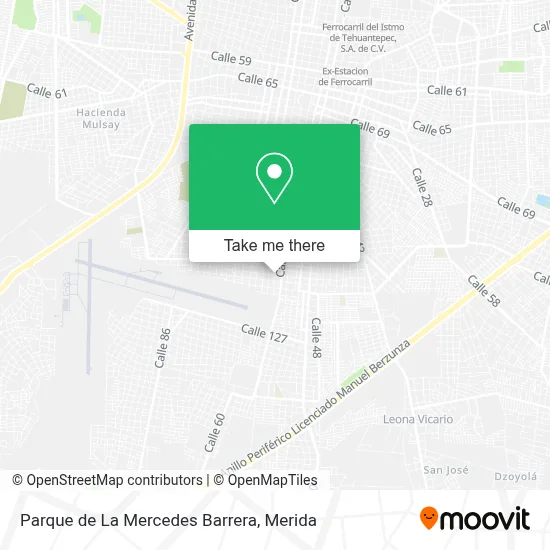 Parque de La Mercedes Barrera map