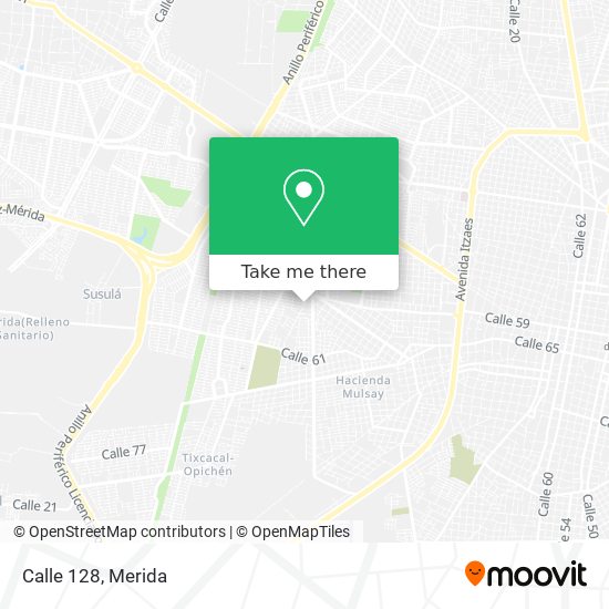 Calle 128 map